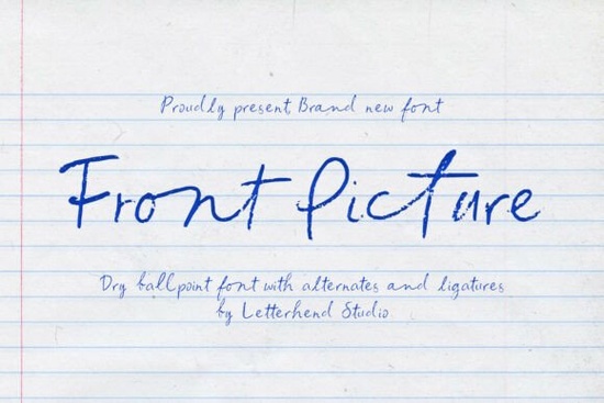 Front Picture Font